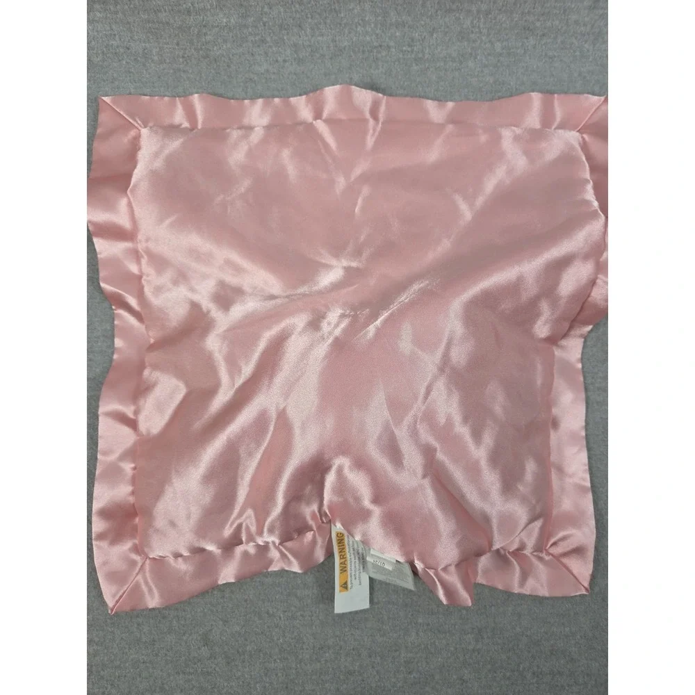 Cloud Island Flamingo Lovey Security Blanket Plush Stuffed Pink Soft Satin Trim